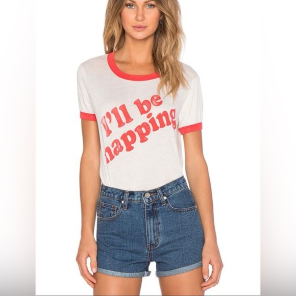 Wildfox Tops - Wildfox I’ll be napping tee